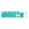 Thumbnail TECLADO MOUSE WIR FTXGK600 NUM/ESP/BLANCO Y VERDE 0996350